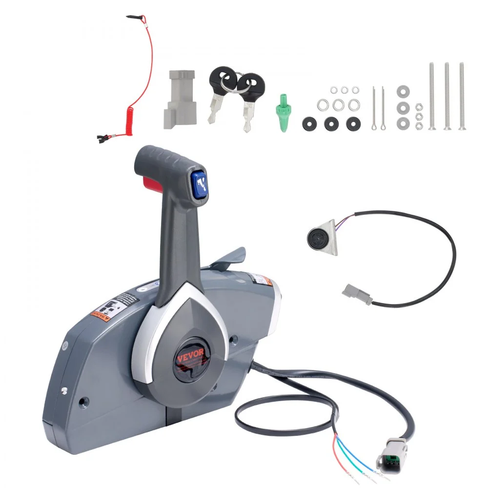 Summer Sale
VEVOR Boat Throttle Control, 5006180 Side-Mounted Outboard Remote Control Box for Evinrude Johnson, Marine Throttle Control Box with Power Trim Switch and Lanyard