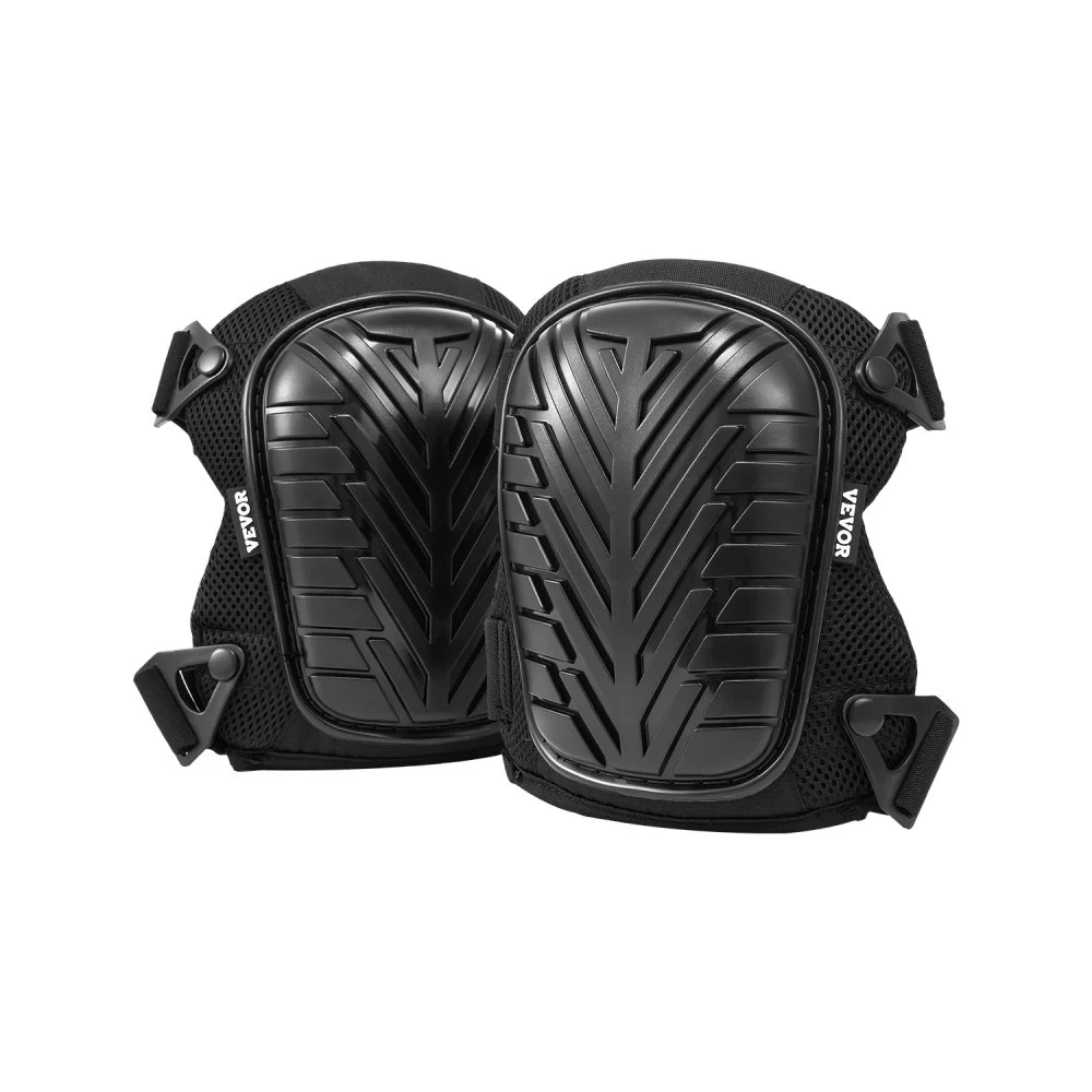 VEVOR Knee Pads for Work, Heavy Duty Construction Knee Pads with Adjustable Straps & Rivets, Thick Gel Knee Pads with Foam Cushion for All-Round Knee Protection, Fit Men & Women for Flooring Gardening
