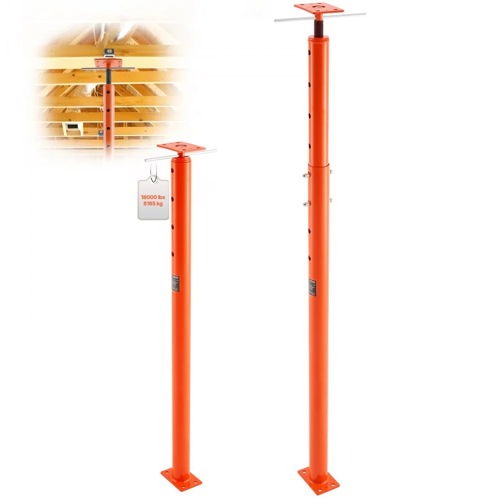 Summer Sale
VEVOR House Floor Jack, 53"-93" Height Range, 18000 lbs Max Load Capacity, Adjustable Support Beam Basement Jack Post Pole for Leveling, Lift Support Steel Telescoping Jack Post for Temporary Support