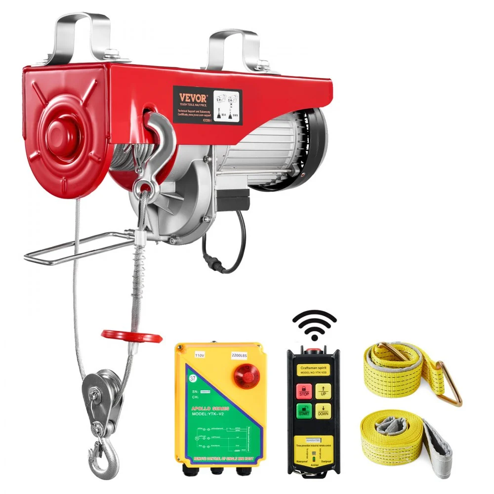 Summer Sale
VEVOR 2200 lbs Wireless Attic Lift, 1600W 110V Electric Hoist with Wireless Remote Control, 40ft Single Cable Lifting Height & High-quality Motor, for Garage Warehouse Factory