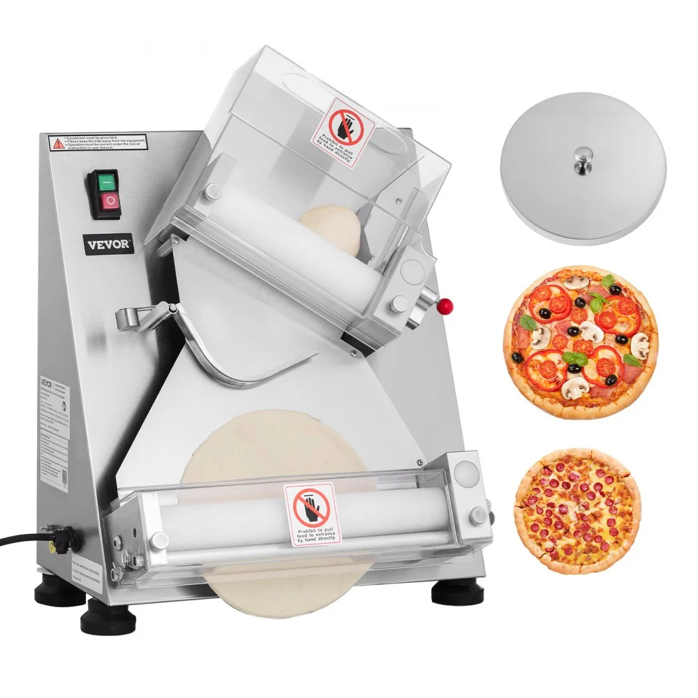 Summer Sale
VEVOR Pizza Dough Roller Sheeter, 3-14 Inch Automatic Stainless Steel Pizza Press, Commercial Electric 370W Pasta Maker Machine, 260 pcs Per Hour, Adjustable Thickness, with Dough Press Lid