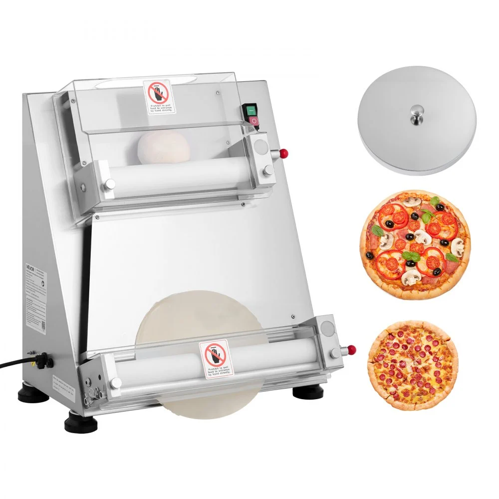 Summer Sale
VEVOR Pizza Dough Roller Sheeter, 3-16 Inch Semi-automatic Stainless Steel Pizza Press, Commercial Electric 390W Pasta Maker Machine, 260 pcs Per Hour, Adjustable Thickness, with Dough Press Lid