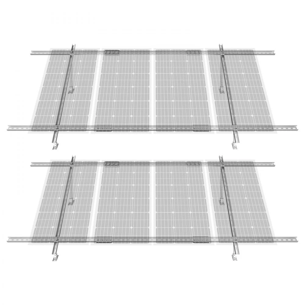 Summer Sale
VEVOR 2-Set Solar Panel Mounting Brackets, 30°-60° Adjustable Multi-Pieces Solar Panel Brackets for 4-8PCS Solar Panels, Carbon Steel Ground Mount Solar Panel Stand for Farms, RVs, Boats, Off-Grid