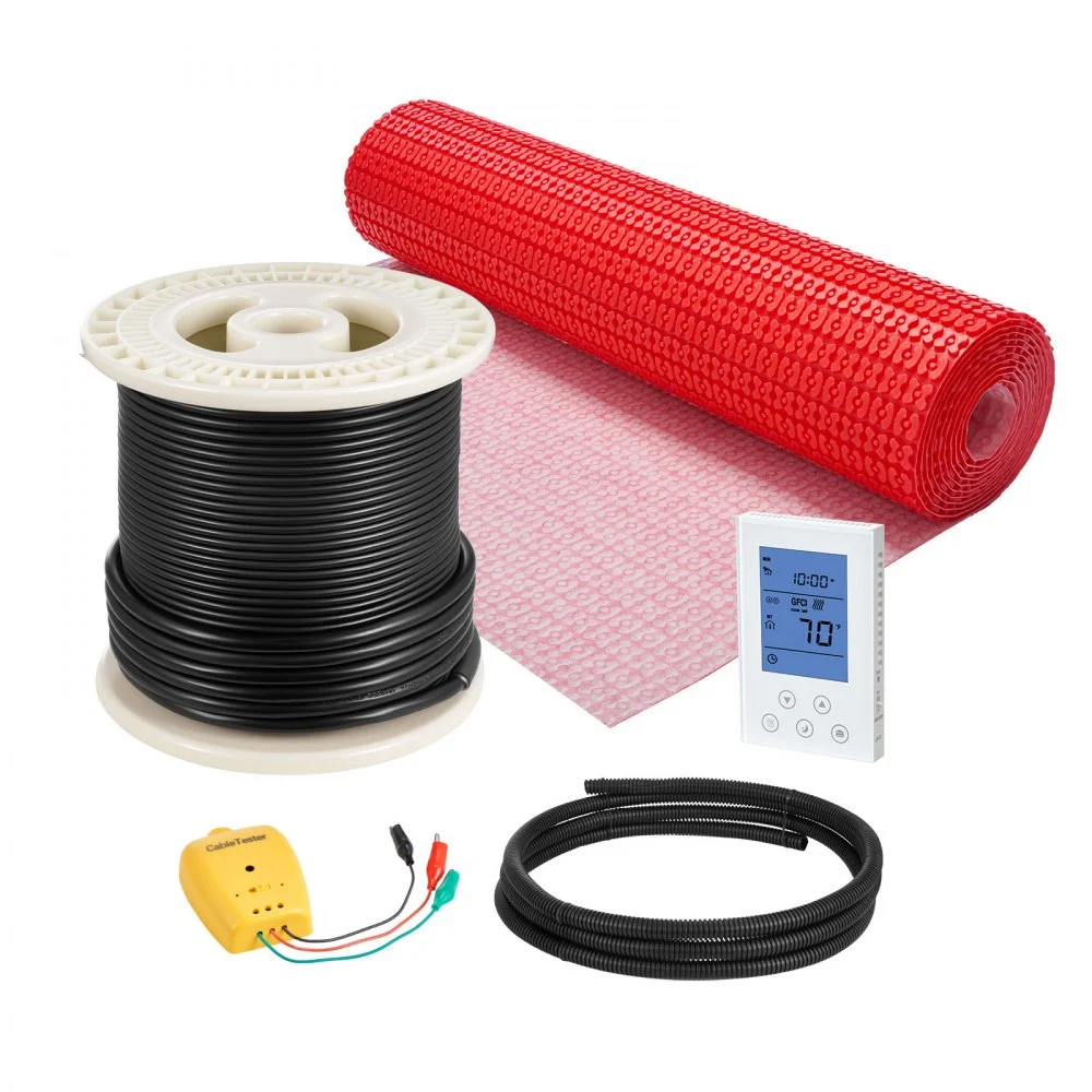 Summer Sale

        
               VEVOR 60 sqft Floor Heating Mat System, 120V Electric Radiant Heated Floor System, with Decoupling Membrane & Smart Control Thermostat & Alarm, Easy Installation for Tile, Stone, Vinyl
