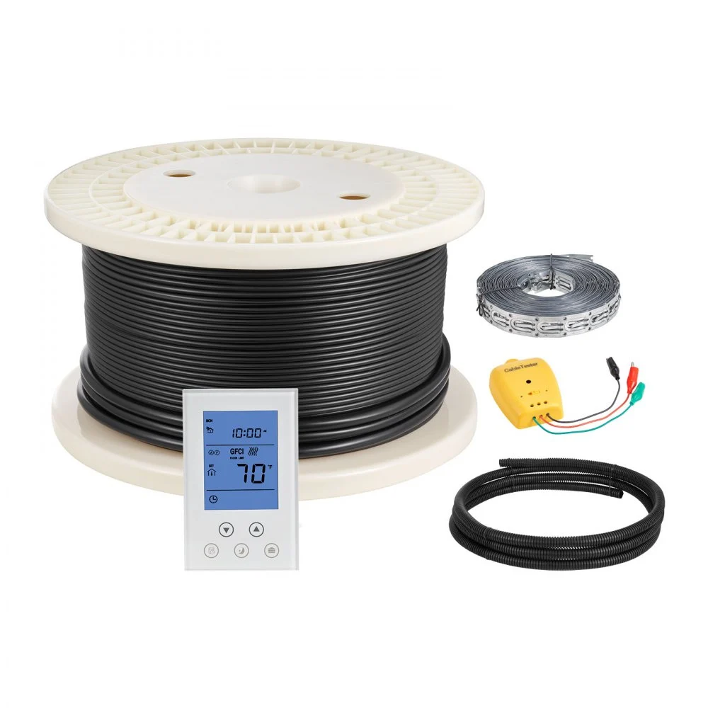 Summer Sale

        
               VEVOR 200 sqft Underfloor Heating Cable Kit, 240V Electric Radiant Heated Floor System, with Smart Control Thermostat & Alarm, Easy Installation for Tile, Stone, Vinyl, Home Improvement