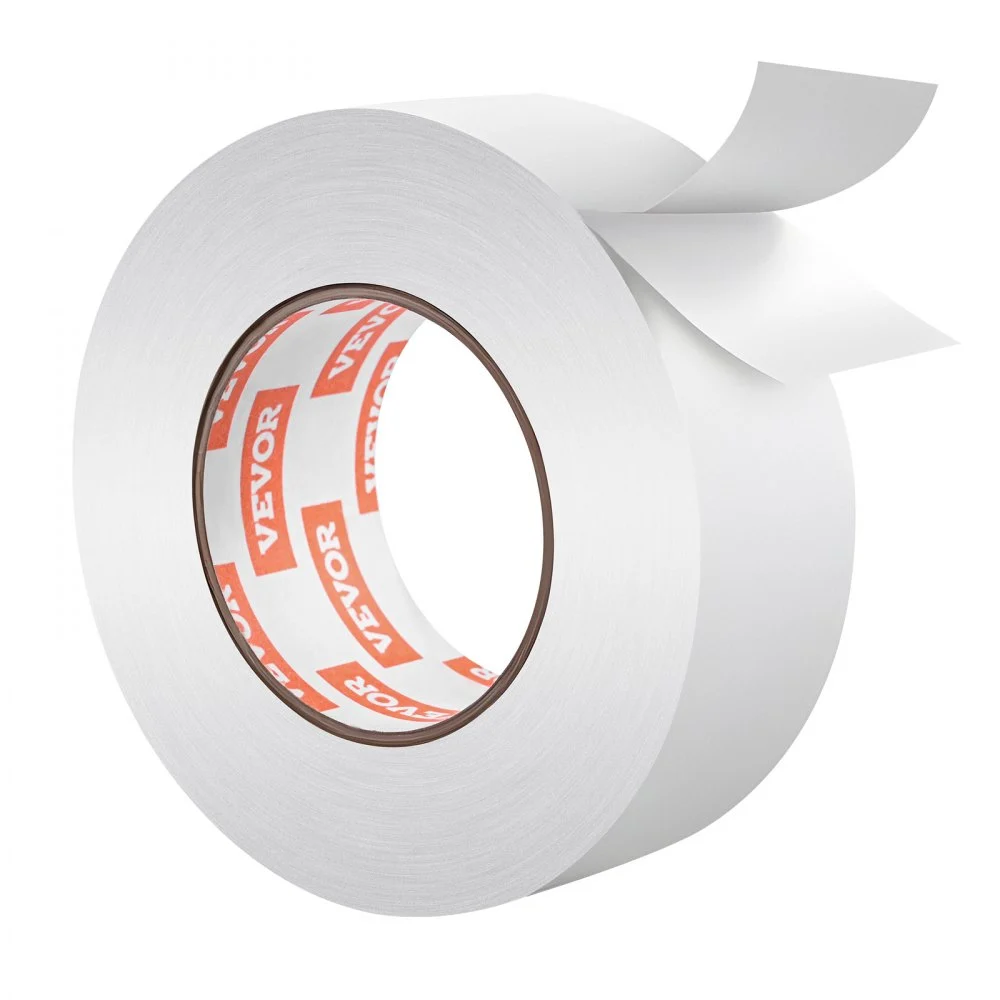 VEVOR Double Sided Carpet Tape, 2 Inch x 30 Yards, Strong Adhesive and Residue-Free, Heavy-duty Sticker Rug Tape Grippers for Area Rugs, Carpets, Laminate, Tile, Concrete, and Hardwood Floors