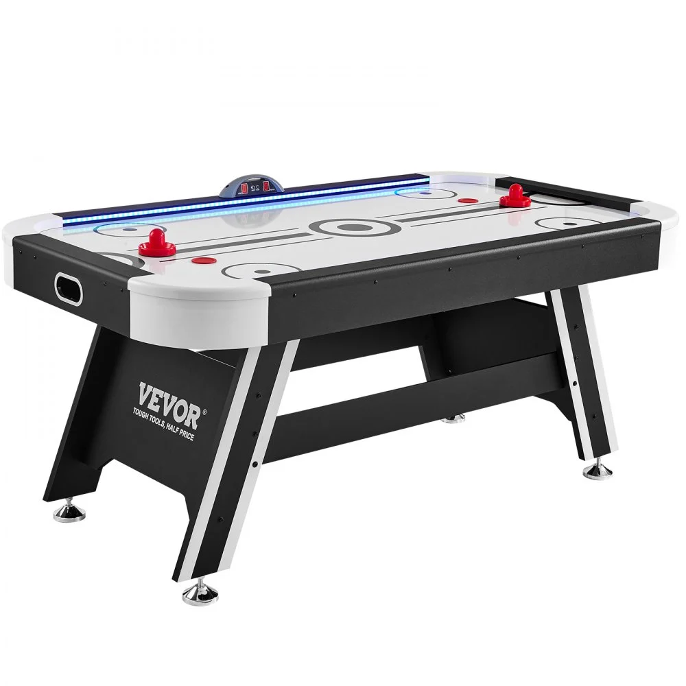 Summer Sale
VEVOR Air-Powered Hockey Table, 72" Indoor Hockey Table for Kids and Adults, LED Sports Hockey Game with 2 Pucks, 2 Pushers, and Electronic Score System, Arcade Gaming Set for Game Room Family Home