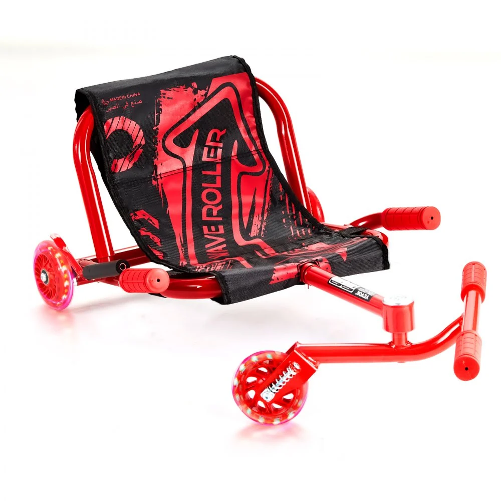 VEVOR Ride on Scooter, Load Capacity of 132 lbs, Swing Side-to-Side for Amazing Ride Powered by Zig-Zag Motion, Ride on Drifting Toy for Ages 4+, Rides on Any Hard Surface for Indoor & Outdoor, Red