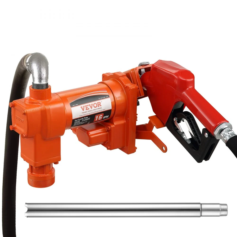 Summer Sale
VEVOR Fuel Transfer Pump, 12V DC 16 GPM 1/4 HP, Gasoline Extractor Pump with Automatic Nozzle, Discharge Hose & Suction Pipe for Gasoline, Diesel, Kerosene, Ethanol & Methanol Blends, and Biodiesel
