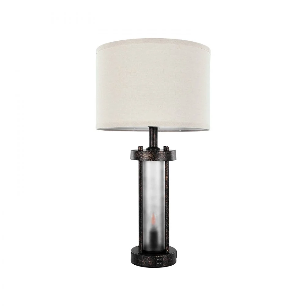 Clearance
        
               VEVOR Table Lamps Set of 2, Dimmable Farmhouse Bedside Nightstand Lamps, Vintage Lamp with LED Bulb and Linen Shades, Bedside Lamp with USB C+A Ports & AC Outlet, for Living Room, Bedroom & Office