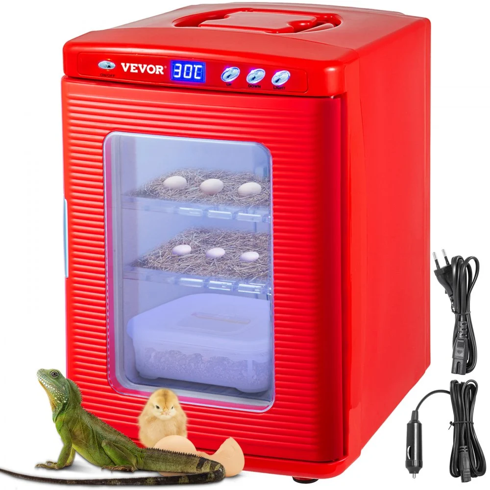 VEVOR Reptile Incubator 25L Digital Egg Incubator 5-42°C for Small Reptiles
