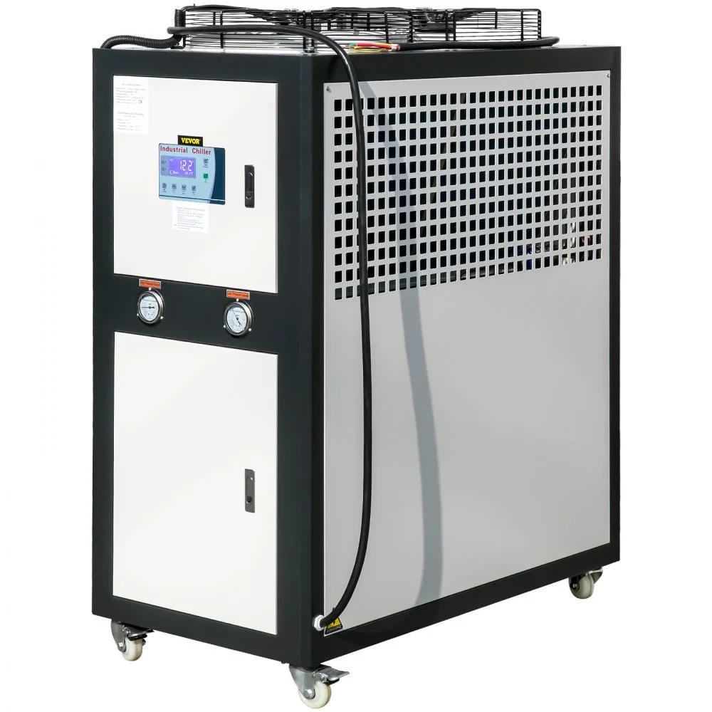 Summer Sale
VEVOR Water Chiller 6Ton Capacity, Industrial Chiller 6Hp, Air-Cooled Water Chiller, Finned Condenser, with Micro-Computer Control, Stainless Steel Water Tank Chiller Machine for Cooling Water