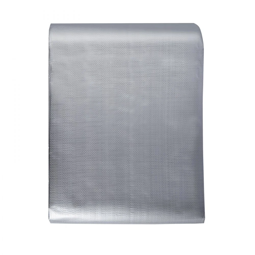 VEVOR Tarp Waterproof 16x20 ft, Plastic Poly Tarp Cover 10 Mil, Multi Purpose Tear UV and Temperature Resistant Outdoor Tarpaulin with High Durability Reinforced Grommets (Silver/Brown)