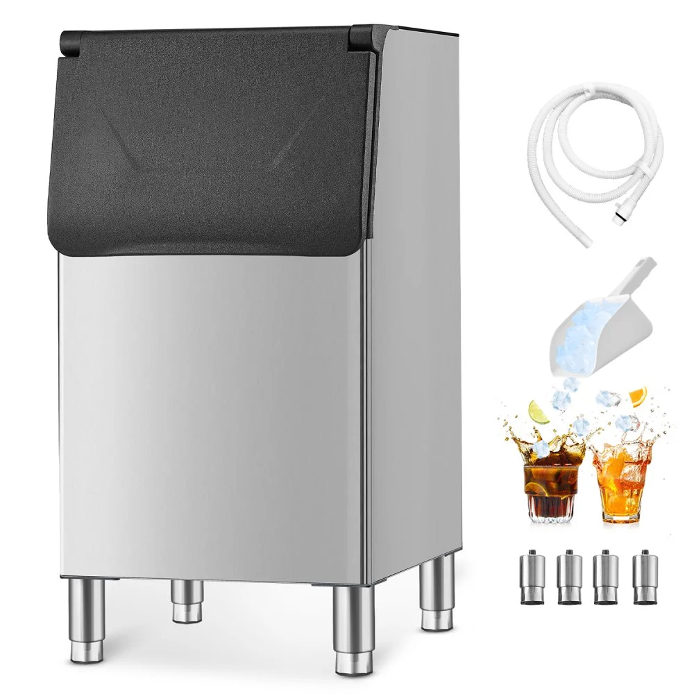 Summer Sale
VEVOR Commercial Ice Maker Storage Bin, 300 LBS Capacity Ice-Bin, Commercial Ice Storage Bin with Adjustable Anti-slip Rubber Feet, Suitable for Restaurant Hotel and Beverage Shops