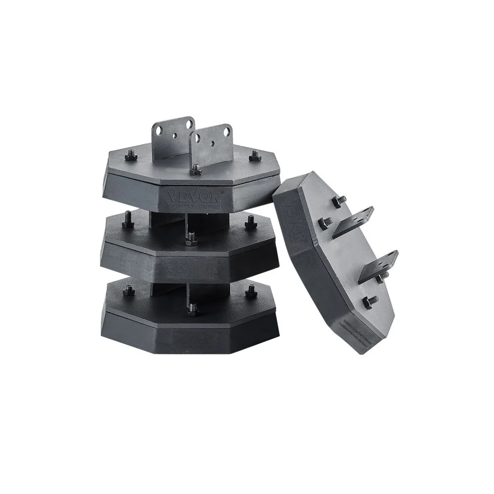 Clearance
VEVOR RV Leveling Pads, 4-Pack Rubber Trailer Jack Pads, Each with 5000 lbs Capacity, Standard Jack Stabilizer Pad with Large Surface Area, Ideal for Scissor Jack Feet 5th Wheels Class A/C Motorhomes