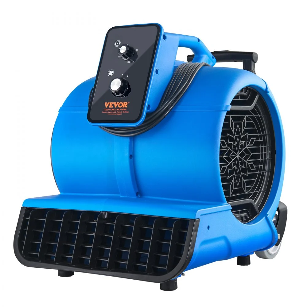 Summer Sale
VEVOR Floor Blower, 1560 RPM 4000 CFM, Air Mover for Drying and Cooling, Portable Carpet Dryer Fan with 3 Blowing Angles, Timer, 3-Speeds Adjustment, for Janitorial, Home, Commercial Use