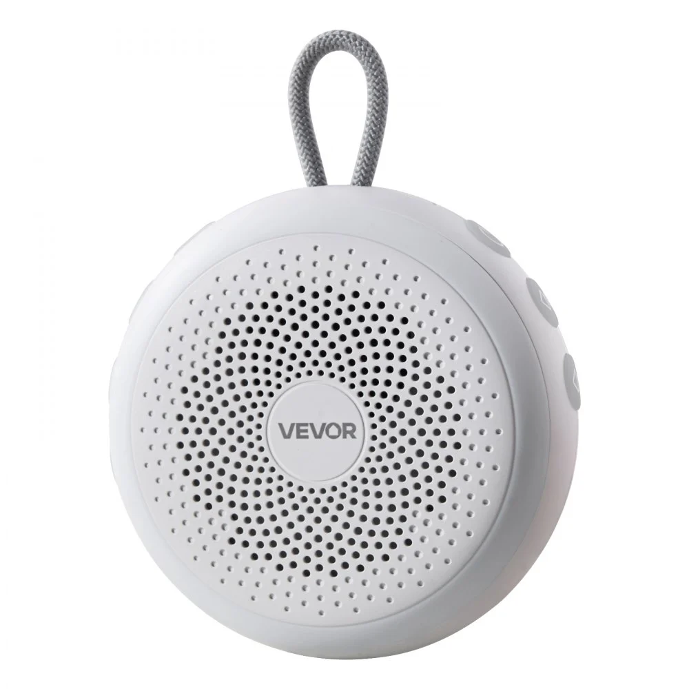 VEVOR Sound Machine, 20 Soothing Sleep Sounds, 4-in-1 Hangable White Noise Sound Machine with Auto-Off Timer, Soft Ring Light, Memory Function and Child Lock, for Baby, Adults, Home, Office & Travel