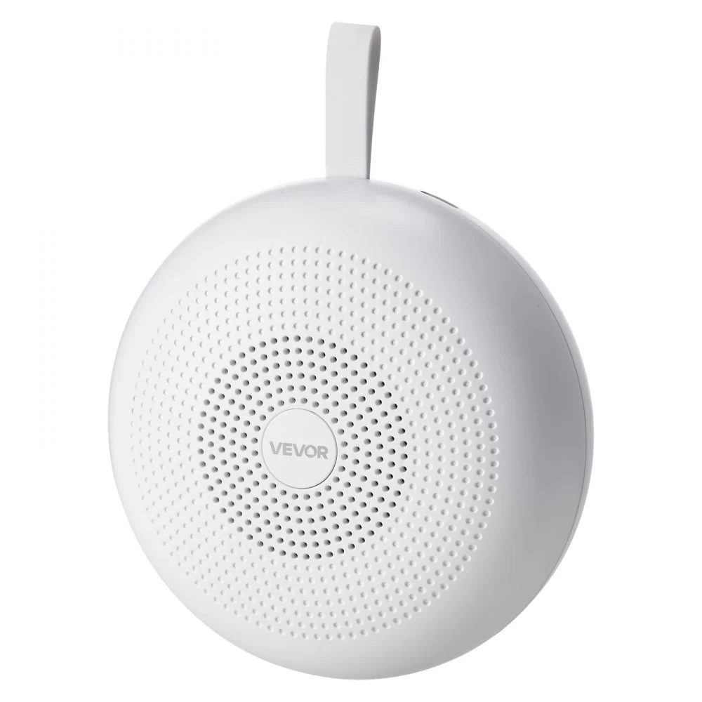 VEVOR Sound Machine, 30 Soothing Sleep Sounds, 3-in-1 Portable and Hangable White Noise Sound Machine with Auto-Off Timer, Soft Ring Light and Memory Function, for Baby, Adults, Home, Office & Travel