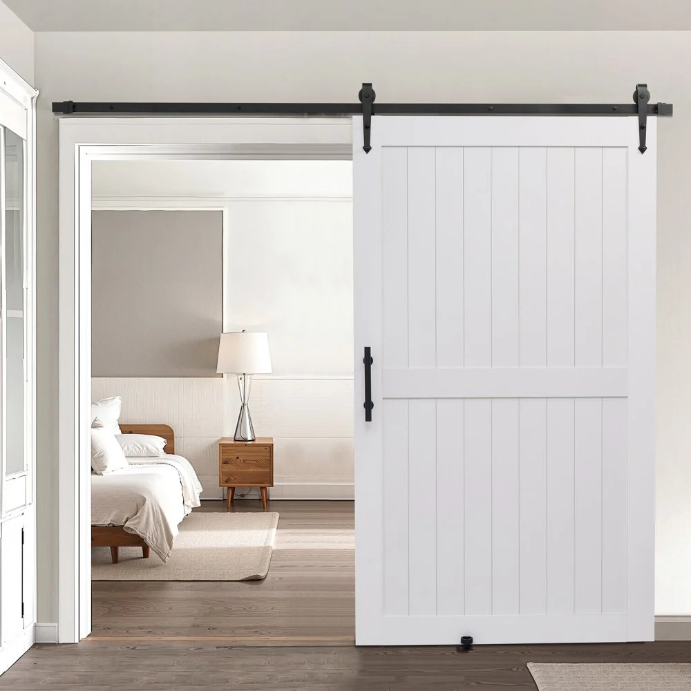 Summer Sale

        
               VEVOR Sliding Barn Door, 48 x 84 inch, High-Strength MDF Panel, Barn Door with Hardware Kit, Water-Proof PVC Surface, Easy to Install, H-Frame, Smoothly and Quietly Sliding for Living Room, Bathroom
