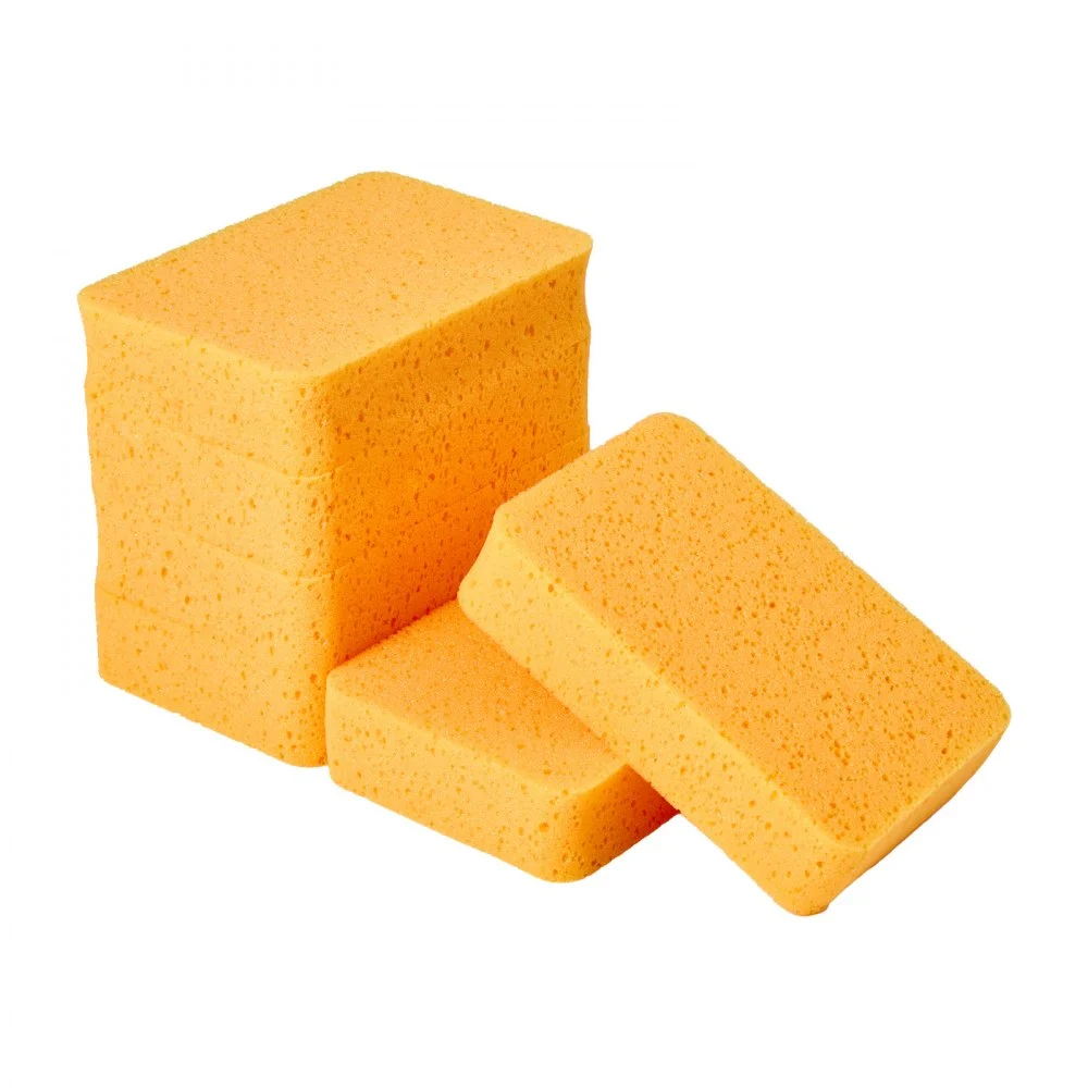 VEVOR Scrub Sponge, 6-Pack Non-Scratch Cleaning Sponges for Home, Bathroom & More, Zero Scratch Dish Scrubber, Large Household Scrubbing Sponges, Friendly to Tiles, Marble, Glass and Other Surfaces