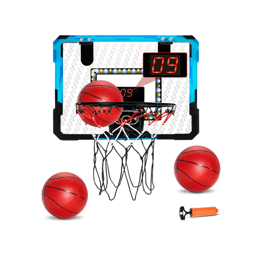 Clearance
VEVOR Kids Basketball Hoop, Mini Basketball Goal with Electronic Scoreboard, Over The Door Basketball Hoop with Scoring & Music Accompaniment Functions, LED Light, Indoor Basketball Hoop for Kids 3+