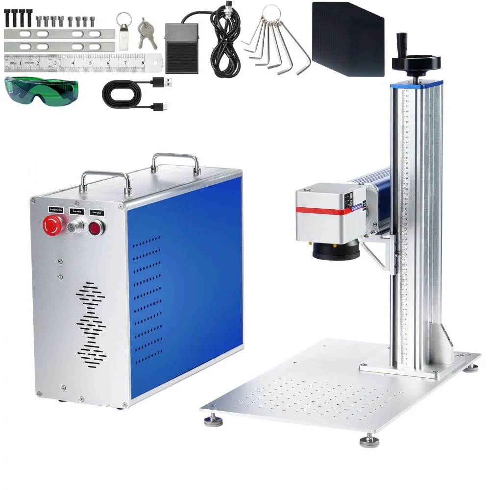 Summer Sale
VEVOR Fiber Laser Marking Machine, 30W Compatible with LightBurn, Fiber Laser Engraving Marking Machine with 5.9" x 5.9" Working Area, Solid State Fiber Laser Engraver for Aluminum Steel Jewelry Gold