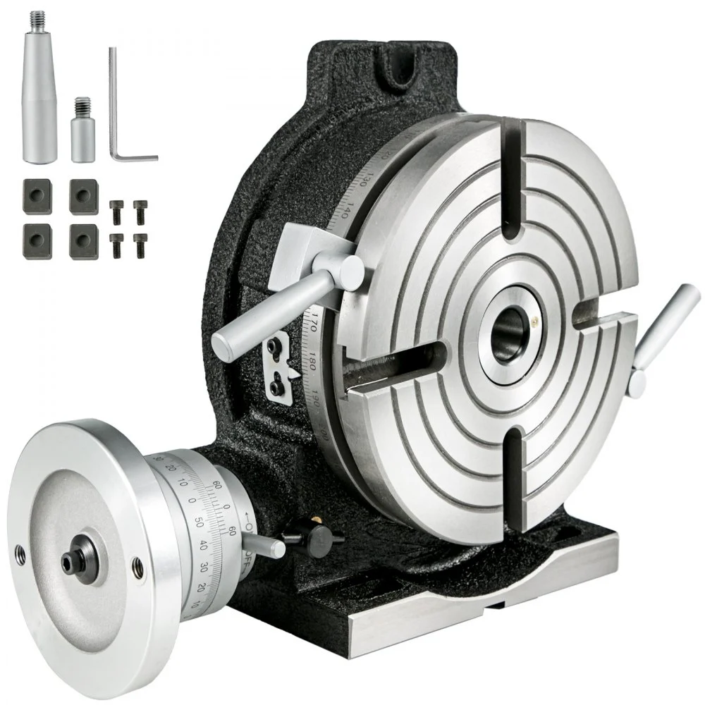 Summer Sale
VEVOR Rotary Table 8Inch Horizontal Vertical HV8 Precision 3MT Milling Drilling Machine Vernier Reading Milling Drilling Boring