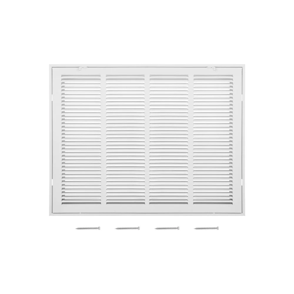 VEVOR Return Air Filter Grille, Fits W24 x H18 Inch Duct Opening, Filter Not Included, Return Air Vent Cover for Wall, Powder-Coated Steel Return Air Grill Detachable Face/Door for 1 inch Filters