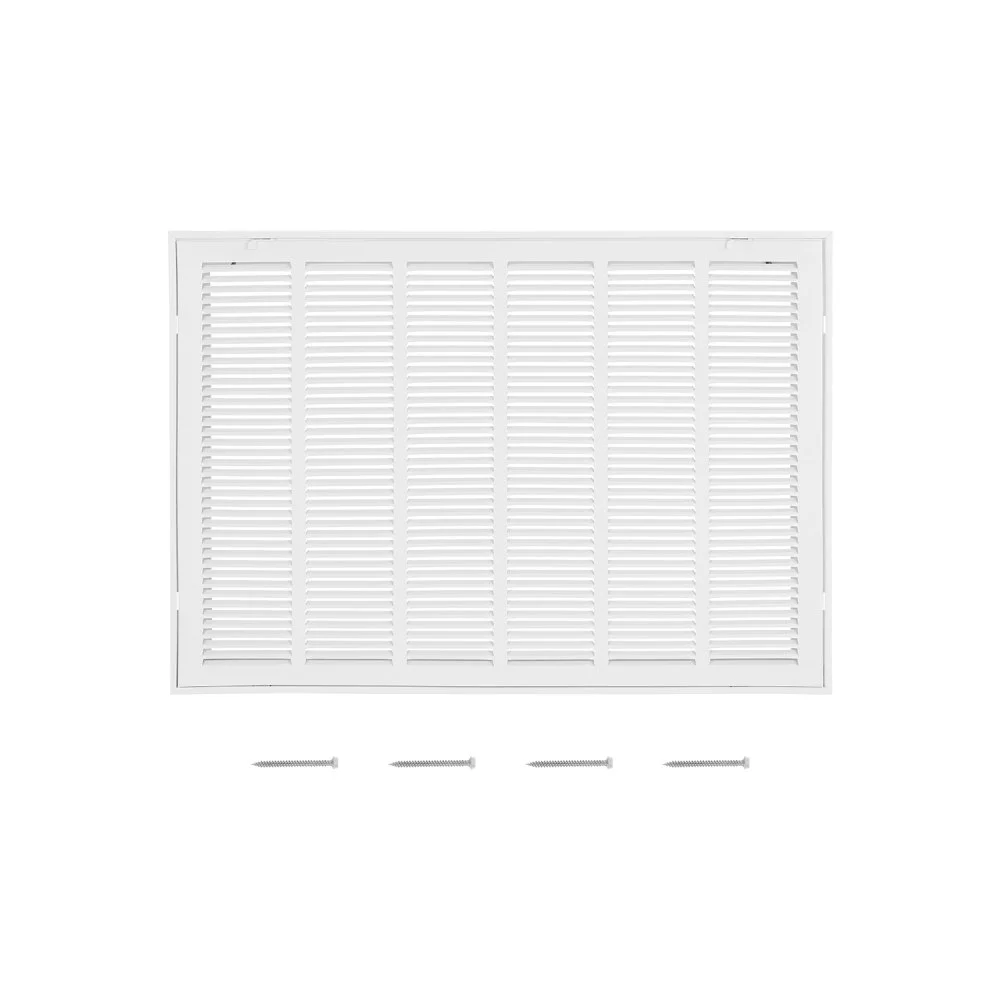VEVOR Return Air Filter Grille, Fits W30 x H20 Inch Duct Opening, Filter Not Included, Return Air Vent Cover for Wall, Powder-Coated Steel Return Air Grill Detachable Face/Door for 1 inch Filters