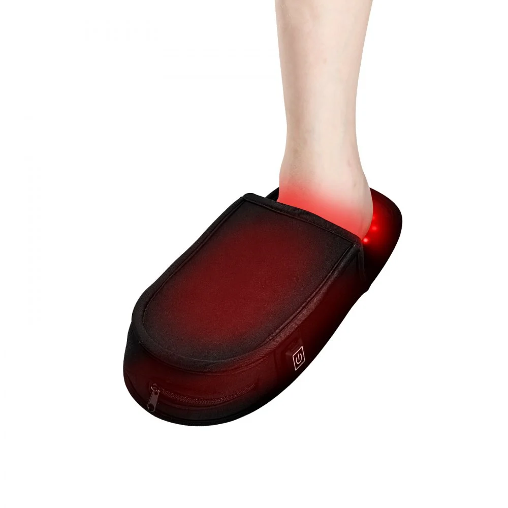 Clearance
VEVOR Red Light Therapy for Foot, 660nm & 850nm Red Light Therapy Slipper with 120 LEDs & 10 Hz/40 Hz Pulse Mode, Double-Sided LED Light Therapy Shoe for Foot Toe Instep Sole Pain Relief, Muscle Relax