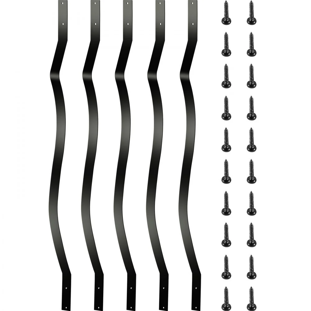 Summer Sale
VEVOR Deck Balusters, 61 Pack Metal Deck Spindles, 32.25"x1" Staircase Baluster with Screws, Aluminum Alloy Deck Railing for Wood and Composite Deck,Stylish Baluster for Outdoor Stair Deck Porch