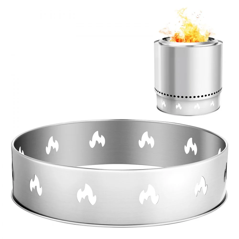 VEVOR Fire Pit Stand for Solo Stove Bonfire,19.5 Inch Smokeless Fire Pit Ring,Stainless Steel Fireplace Stove Support Frame Accessory, Portable Outdoor Camping Holder Tools for Fireplace