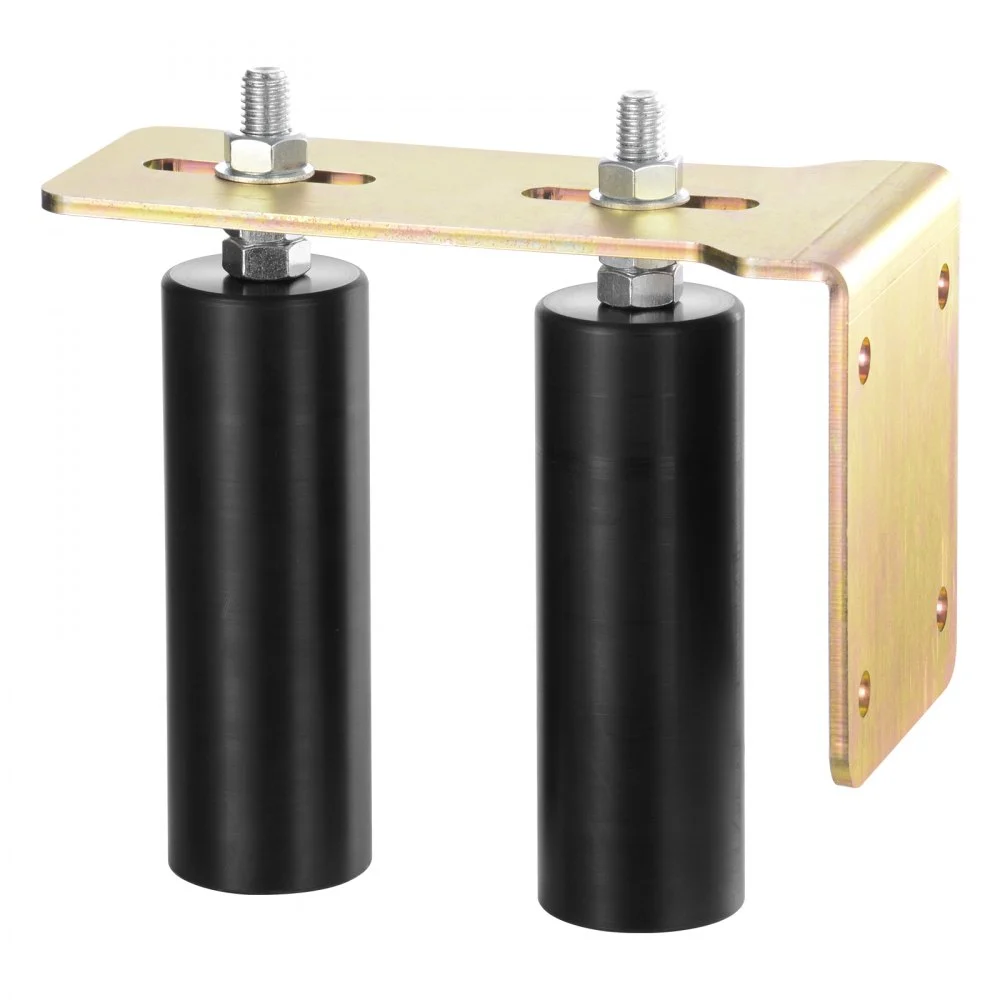 VEVOR Sliding Gate Kit, 6” Rolling Gate Hardware Kit with L-Bracket, Universal Adjustable Sliding Gate Rollers, Heavy Duty Sliding Gate Guide Roller for Sliding Gates and Rolling Door,Black