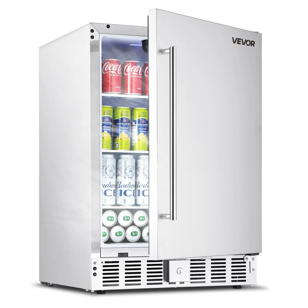 Summer Sale

        
               VEVOR 24-Inch Indoor/Outdoor Beverage Refrigerator, 150 QT Freestanding or Undercounter Beverage Fridge, 180 Cans Built-in Beer Fridge with Stainless Steel Body for Residential Home Bar Commercial Use