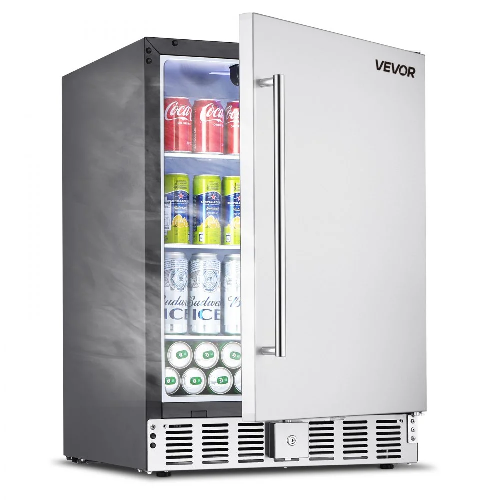 Summer Sale

        
               VEVOR 24-Inch Indoor/Outdoor Beverage Refrigerator, 150 QT Freestanding or Undercounter Beverage Fridge, 180 Cans Built-in Beer Fridge with Metal Plate Body for Residential Home Bar Commercial Use