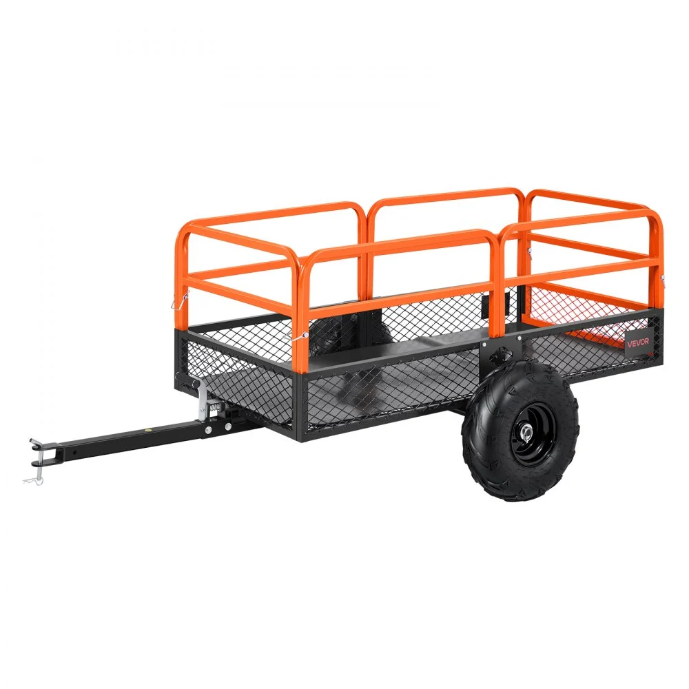 Summer Sale
VEVOR Garden Utility Trailer, 22 Cu. Ft. & 1600lbs, ATV UTV Trailer, Tow Behind Steel Dump Trailers, Removable Rear Panel, Heavy Duty Pull Behind Yard Trailers for Lawn Mower Tractor Garden Waste