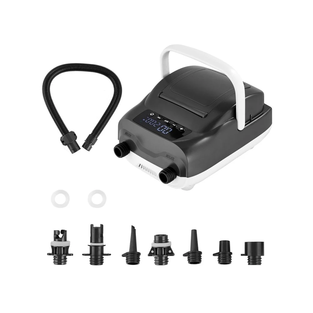 VEVOR Paddle Board Pump, 20PSI High Pressure, Dual Stage Inflation & Deflation SUP Air Pump with Auto-Off Function and 12V DC Car Connector, Ideal for Inflatable Paddle Board, Tent and Mattress
