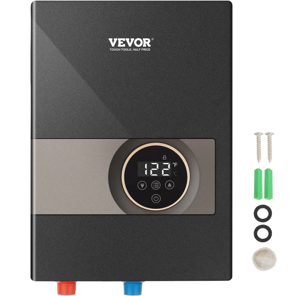 Summer Sale
VEVOR Instant Water Heater, 13.8kw Electric Tankless Water Boiler, Digital Temperature Display & Easy Installation & 24-Hour Water Supply, For Kitchen Bathroom Shower Mall Salon Shampoo ETL Listed