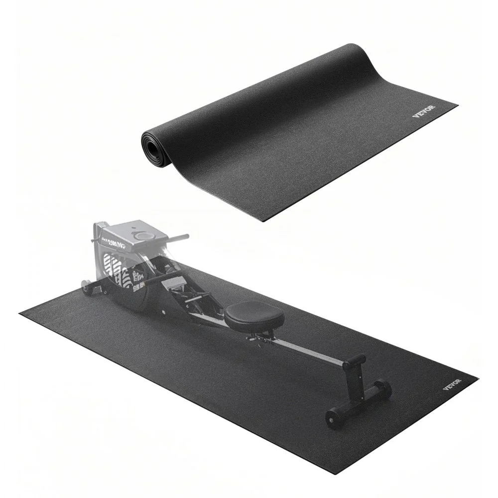 VEVOR Treadmill Mat for Carpet Floor, 1/4" Thick, 36" x 78" Exercise Equipment Mat for Treadmills, Elliptical, Rowing Machine, High Density PVC Floor Protector, Waterproof and Non-slip for Home Gym