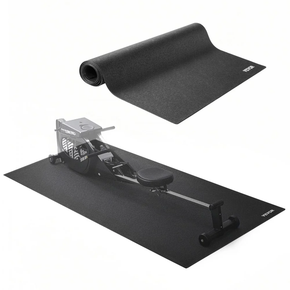 VEVOR Treadmill Mat for Carpet Floor, 35.5" x 78.7" x 0.16" Exercise Equipment Mat for Treadmills, Elliptical, Rowing Machine, High Density PVC Floor Protector, Waterproof and Non-slip for Home Gym
