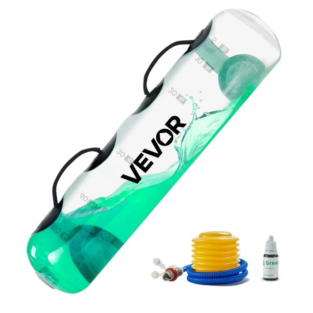 VEVOR Water Weights Aqua Bag, Large Aqua Bags for Workout, 70 lbs Adjustable Portable Stability Fitness & Full Body Exercise Equipment, for Strength Core and Balance Training, Home Gym Exercise, Clear