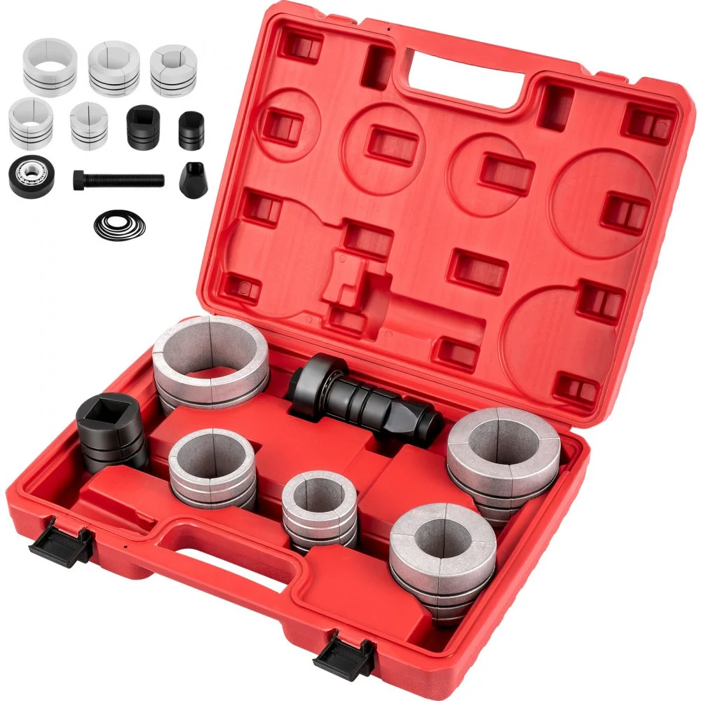 VEVOR Pipe Stretcher Kit, Exhaust Pipe Stretcher Kit 1-5/8" to 4-1/4", Exhaust Pipe Expander Kit for Tail Pipe Tube, Exhaust Pipe Expander Tool with Storing Case, 7 Pcs Pipe Expander, Exhaust Stretc
