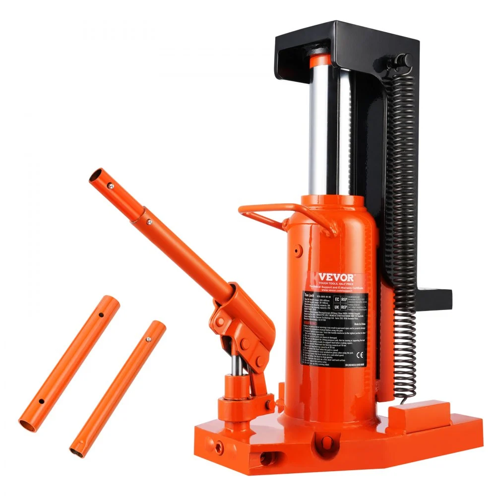 Summer Sale
VEVOR Hydraulic Toe Jack, 10 Ton On Toe Toe Jack Lift, 20 Ton On Top Lift Capacity Machine Jack, 1.2-7.5 in Toe Height, 12.6-18.9 in Top Height, Air Hydraulic Claw Jack for Machinery, Industry