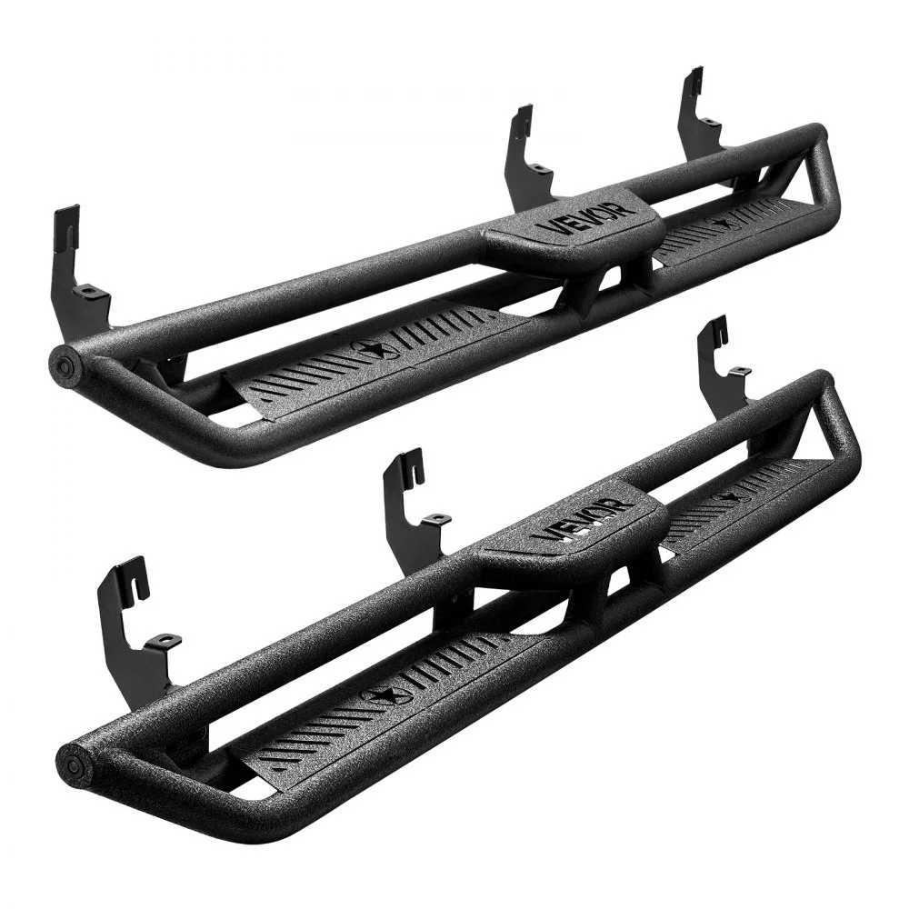 Summer Sale
VEVOR Running Boards, 6 Inches Side Steps Compatible with 2015-2025 Chevy Colorado/GMC Canyon Crew Cab, Black Carbon Steel Nerf Bars, 550 lbs Load Capacity, Non-Slip Hollow Surface Rustproof Coating