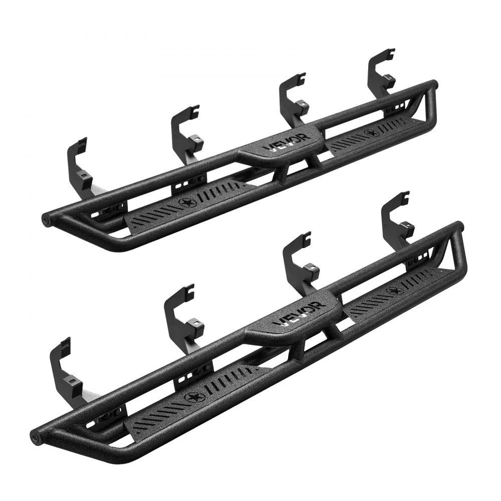 Summer Sale
VEVOR Running Boards, 6 Inches Side Steps Compatible with 2019-2025 Chevy Silverado/GMC Sierra 1500 Crew Cab, 2020-2025 Chevy Silverado/GMC Sierra 2500HD 3500HD Crew Cab, Black Carbon Steel Nerf Bars