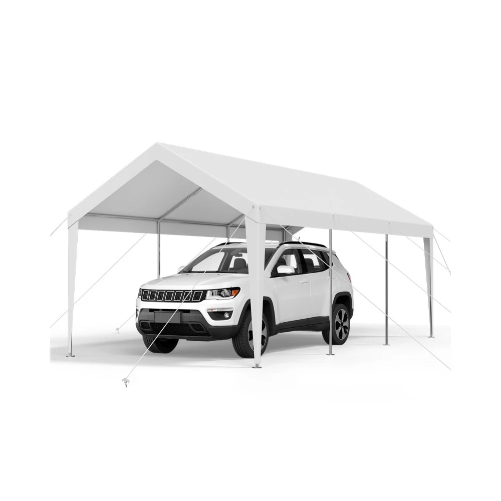 Summer Sale
VEVOR Carport, 10 x 20 FT Outdoor Car Canopy, Potable Carport, Heavy Duty Galvanized Car Shelter, UV-Resistant & Water-Resistant, All-Season Protection, Storage Shed for Boat Motorcycle White