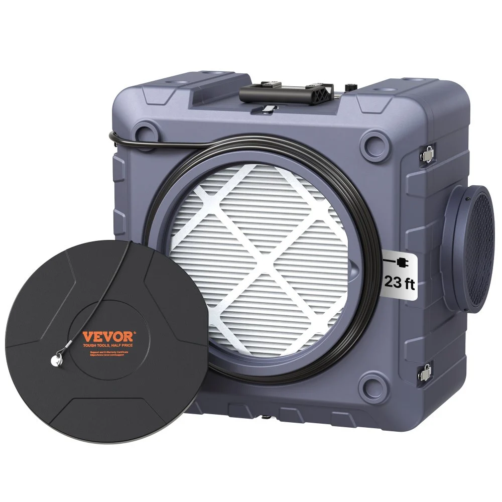 Summer Sale
VEVOR Air Scrubber with 3-Stage Filtration, Stackable Negative Air Machine 550 CFM, Air Cleaner with MERV10, Carbon, H13 HEPA, for Home, Industrial and Commercial Use