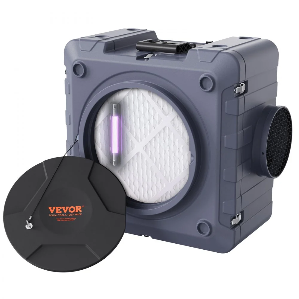 Summer Sale
VEVOR Air Scrubber with 3-Stage Filtration, Stackable Negative Air Machine 800 CFM, Air Cleaner with MERV10, Carbon, H13 HEPA, for Home, Industrial and Commercial Use