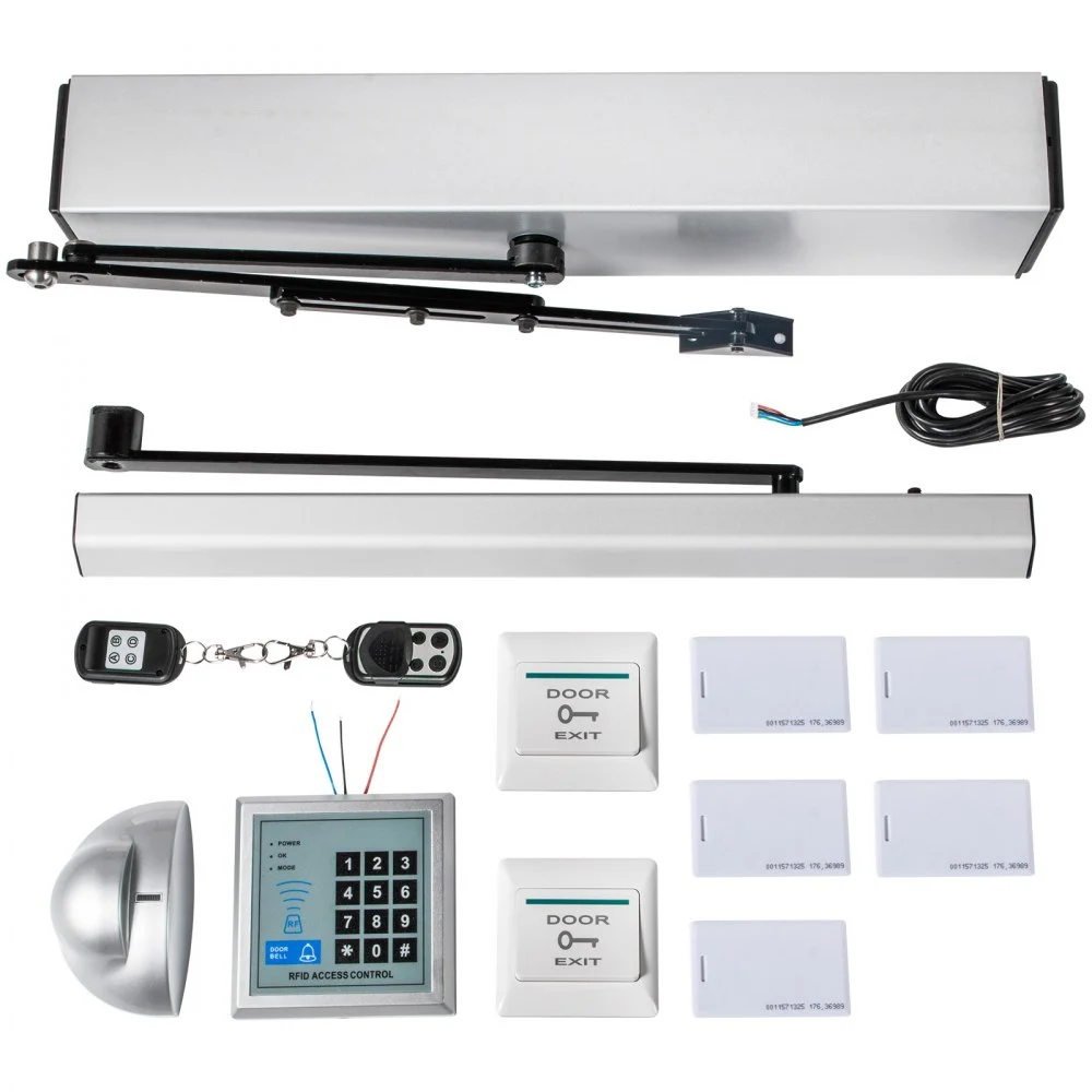 Summer Sale
VEVOR Automatic Door Opener 110-240V, Handicap Door Opener 22 Lbs, 50 W Swing Door Opener, Automatic Swing Door Opener, 120 Degrees Adjustable Aluminum Alloy and Stainless Steel Electric Door Opener