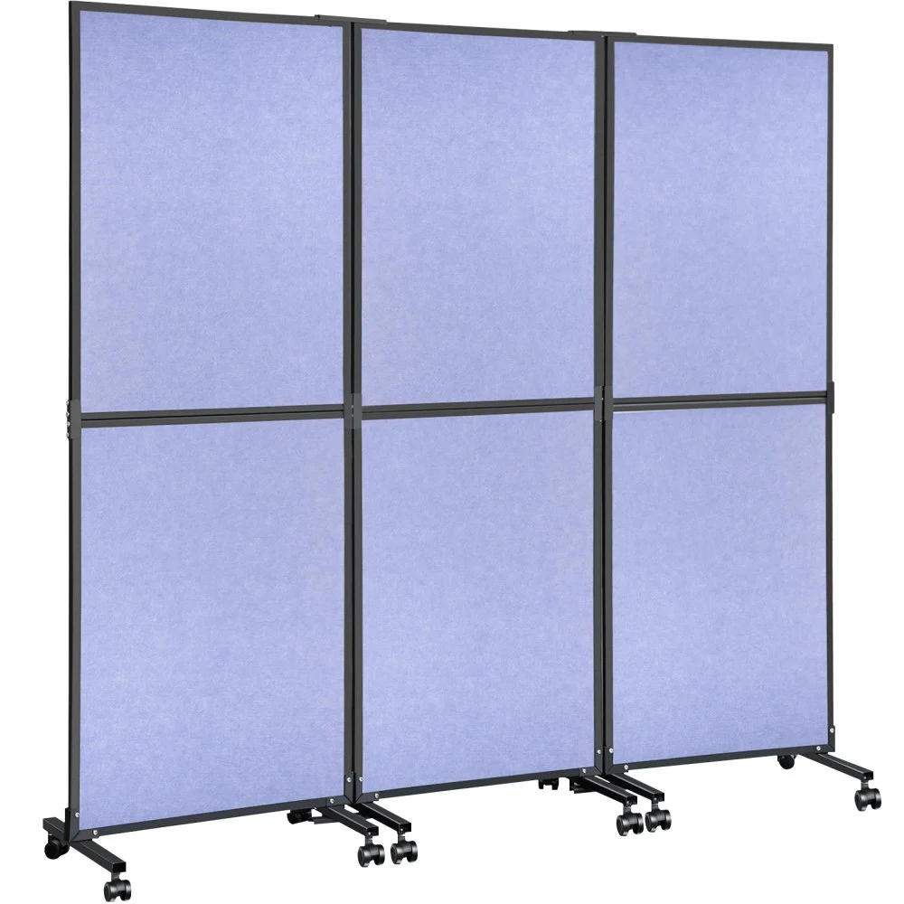 Summer Sale
VEVOR Acoustic Room Divider 72" x 66" Office Partition Panel 3 Pack Office Divider Wall Steel Blue Office Dividers Partition Wall Polyester & 45 Steel Cubicle Wall Reduce Noise and Visual Distractio